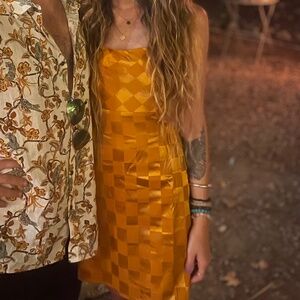 12thTribe 70's Mini Cut-Out Dress